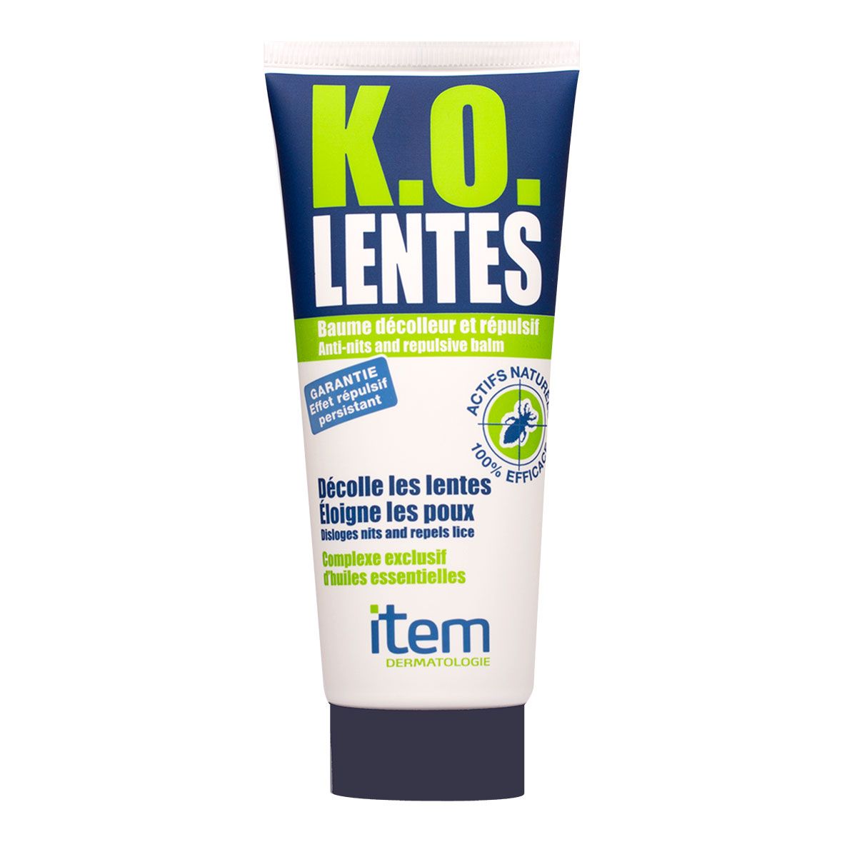 K.O. lentes baume décolleur et répulsif Item Dermatologie ...