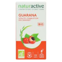 Guarana bio vitalité combustion des graisses 30 gélules