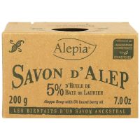 Savon d'Alep 5% huile de baie de laurier 200g