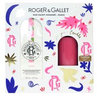 Coffret Rose eau parfumée 100ml + bougie 75g offerte