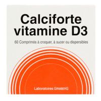 Calciforte vitamine D3 60 comprimés à croquer