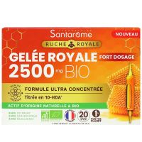 Ruche Royale gelée royale 2500mg bio 20 ampoules