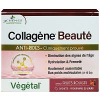 Collagène Beauté anti-rides végétal fruits 25 sachets x 6g