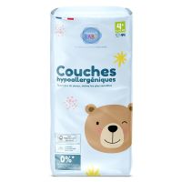 44 couches hypoallergéniques 9-20kg toute peau T4+