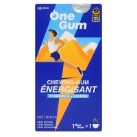 10 Chewing-gums énergisants vitamines B et caféine goût menthe