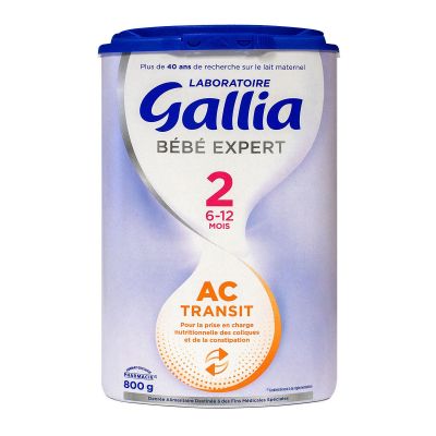 Lait AC Transit - 1er Age - 0-6 mois - Gallia - 800g - Gallia