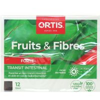 Fruits et Fibres transit intestinal 12 cubes à mâcher