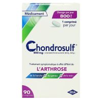 Chondrosulf 800mg arthrose 90 comprimés