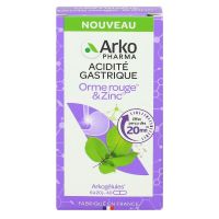 Arkogélules acidité gastrique orme rouge et zinc 40 gélules