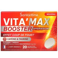 Vita Max Booster effet coup de fouet goût orange 20 comprimés