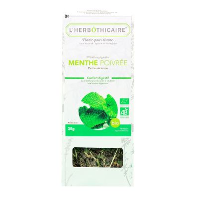 Plante tisane Menthe Poivrée 35g