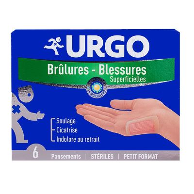 6 pansements brûlures & blessures