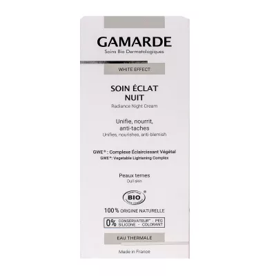 White Effect soin éclat nuit bio 40g