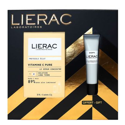 Coffret Vitamine C Pure le serum concentré 30ml + 14 sachets 0,2g + Diopti fluide 15ml offert