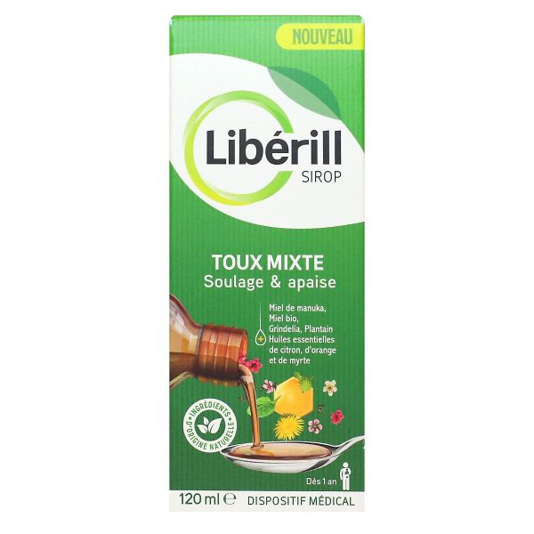 Liberill Toux Mixte soulage et apaise sirop 120ml