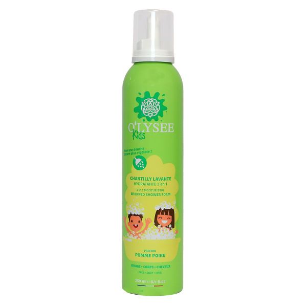 Kids Chantilly lavante hydratante 3en1 visage corps cheveux pomme poire 250ml