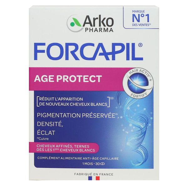 Forcapil Age Protect cheveux blancs et ternes 30 comprimés