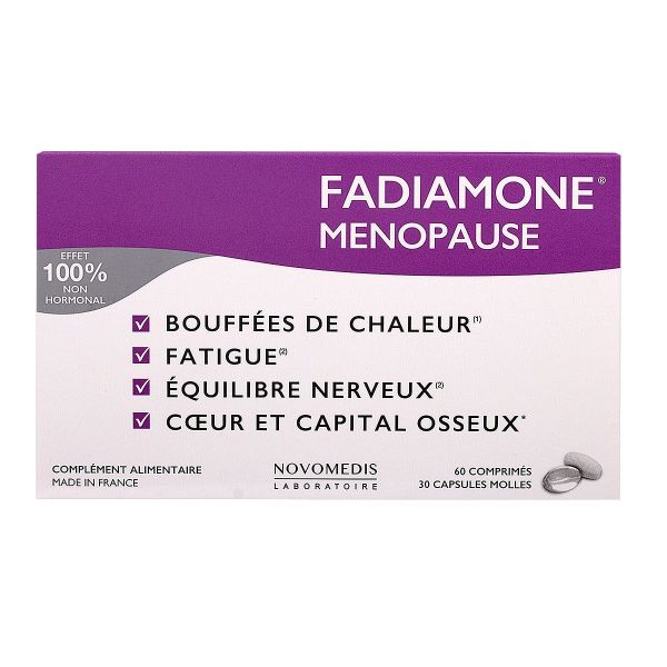 Fadiamone ménopause 60 comprimés + 30 capsules