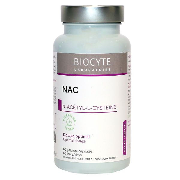 NAC 590mg N-Acytyl-L-Cystéine 60 gélules