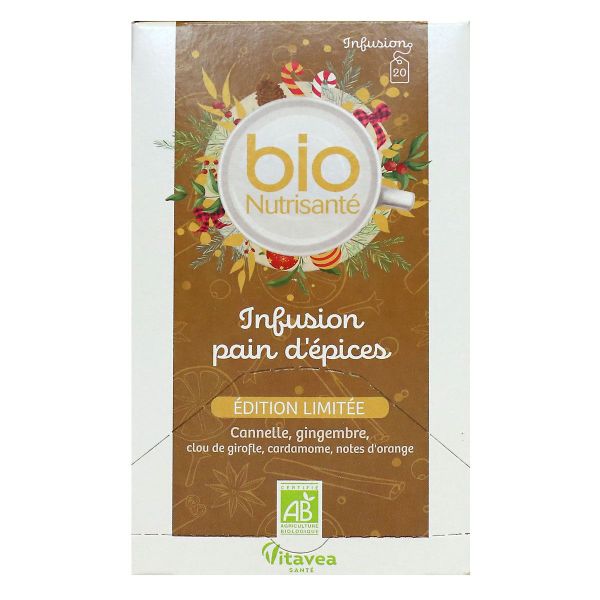 Bio Nutrisanté infusion Pain d'épices bio édition limitée 20 sachets