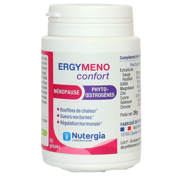 Ergymeno Confort ménopause phyto-oestrogènes 60 gélules
