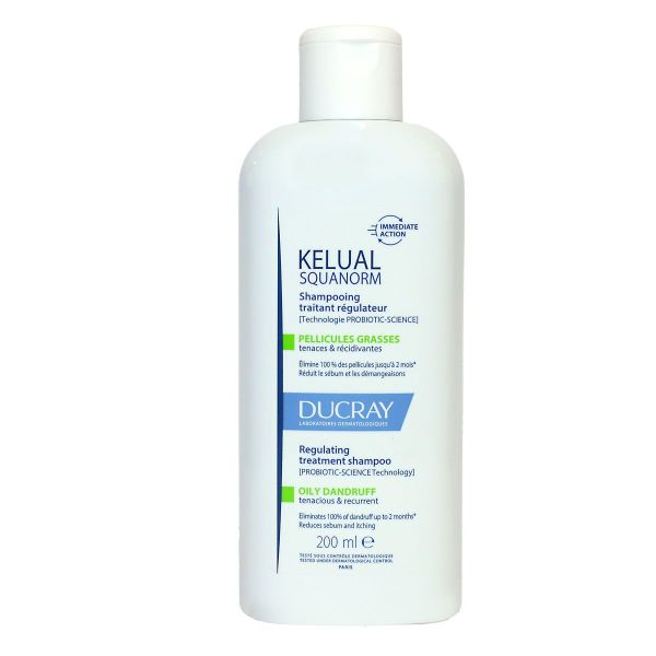 Kelual Squanorm shampoing traitant pellicules grasses 200ml