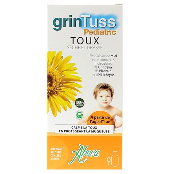 Grintuss Pediatric sirop toux seche et grasse 128g