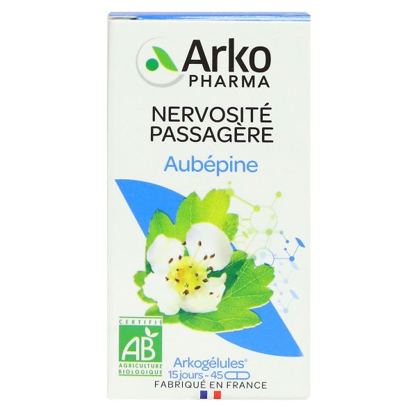 Arkogélules aubépine bio nervosité passagère 45 gélules