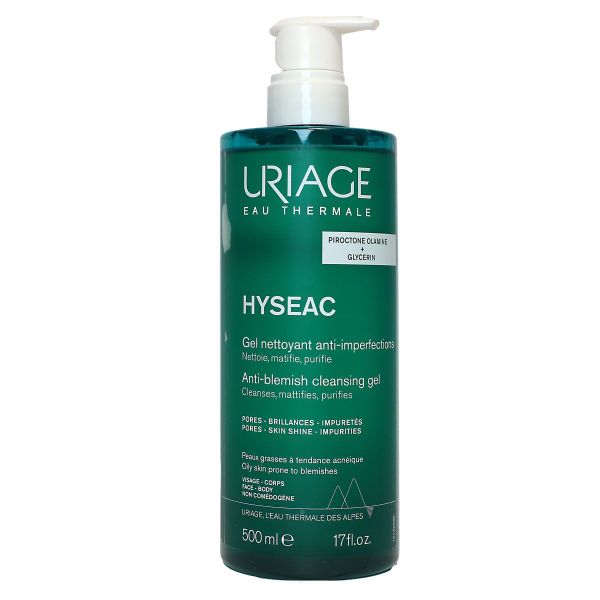Hyseac gel nettoyant anti-imperfections peau grasse à tendance acnéique 500ml