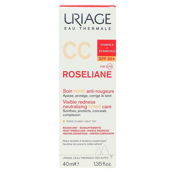 Roseliane CC crème soin teinté anti-rougeurs SPF50+ 40ml