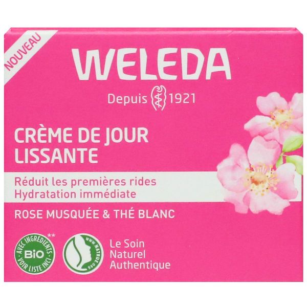 Crème de jour lissante rose musquée et thé blanc 40ml