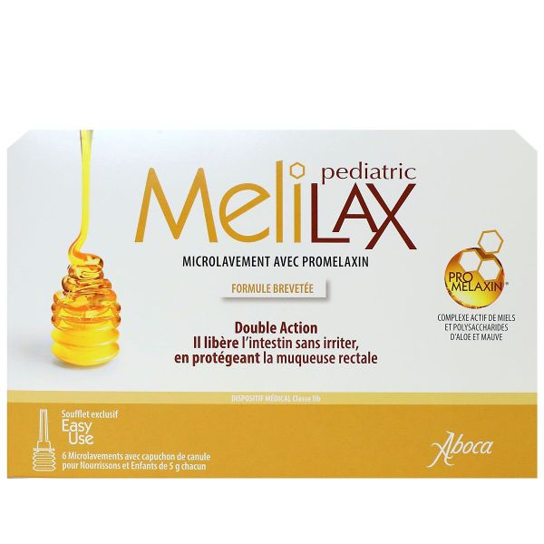 Melilax Pediatric constipation 6 microlavements de 5g