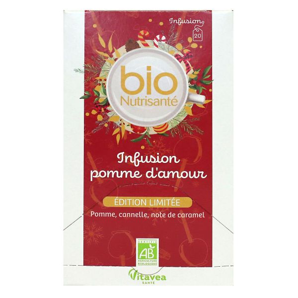 Bio Nutrisanté infusion Pomme d'Amour bio édition limitée 20 sachets