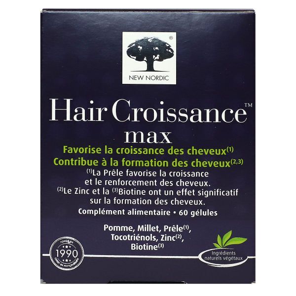 Hair Croissance Max croissance des cheveux 60 gélules