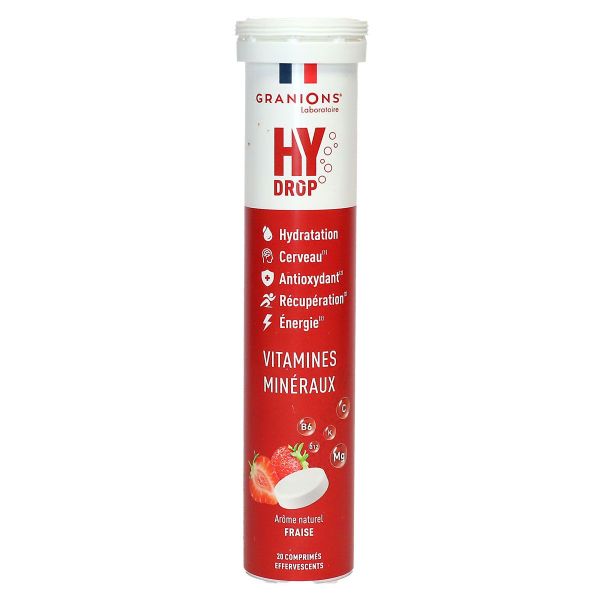 Hydrop hydratation fraise 20 comprimés