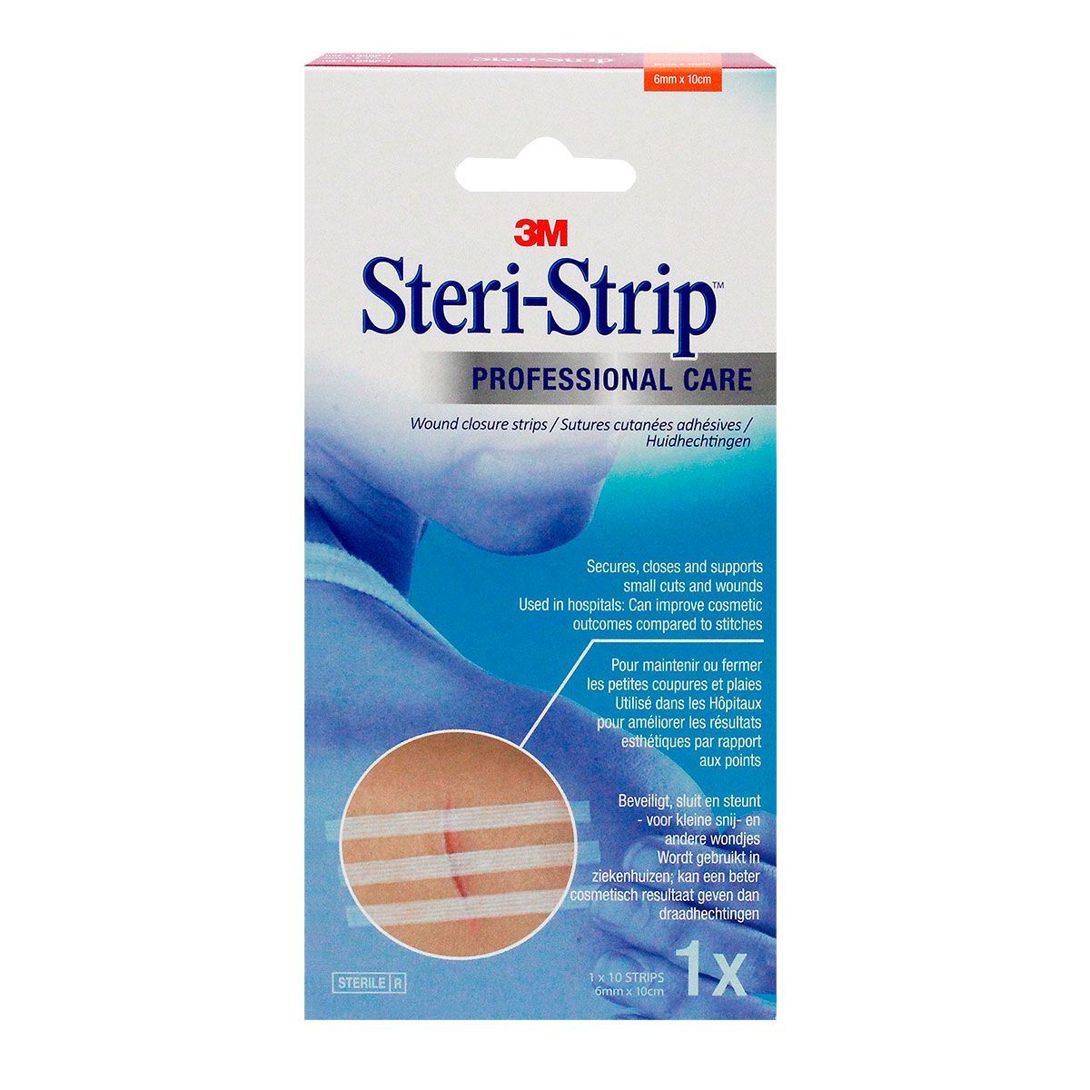 STERI-STRIP Suture cutanée adhésive 6mmx100mm - Pharma-Médicaments.com