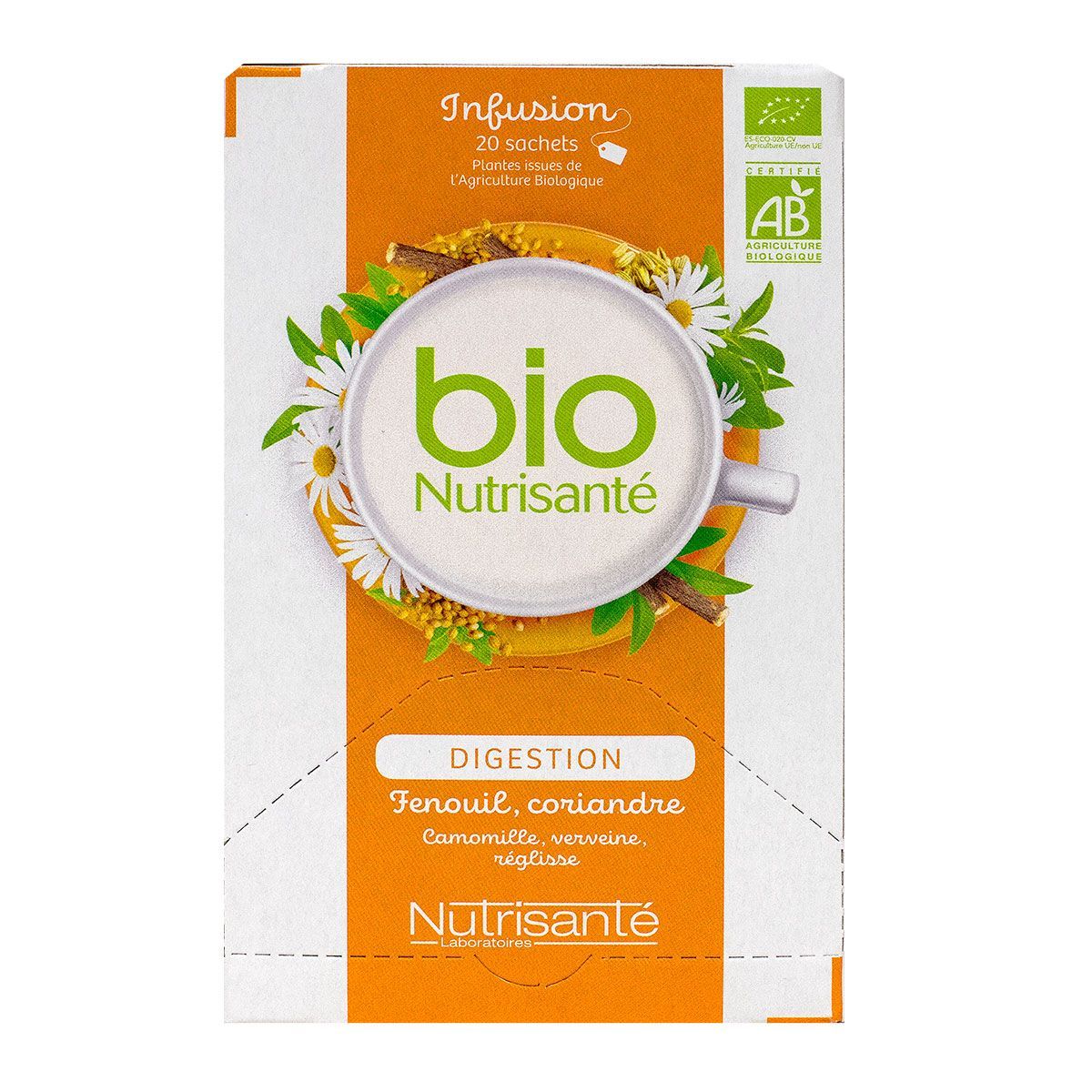 Tisane digestive Bio - 24 sachets : Tisanes, infusions et rooibos bio  PROVENCE D'ANTAN alimentation bio - botanic®