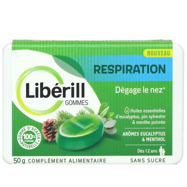 Liberill Respiration dégage le nez Gommes 50g