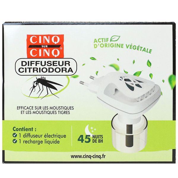 Citriodora diffuseur anti-moustiques 45 cycles 8h