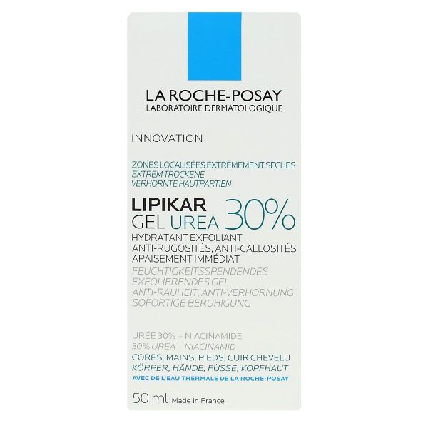 Lipikar gel UREA 30% exfoliant corps mains pieds 50ml