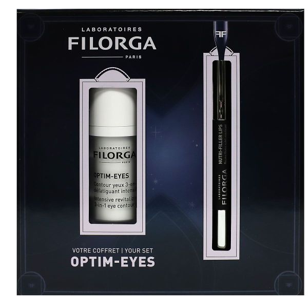 Coffret Optim-Eyes contour des yeux 3en1 15ml + Nutri-Filler Lips offert