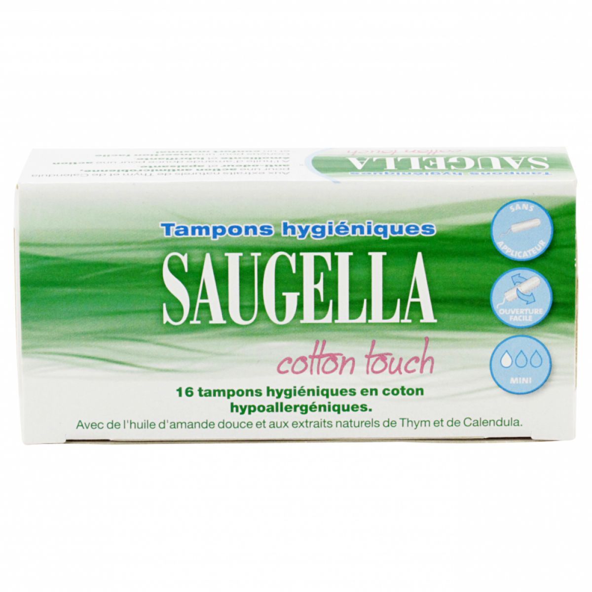Saugella Cotton Touch Tampon Hygiénique Mini 16 unités
