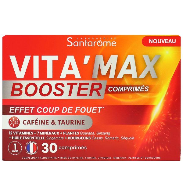 Vita Max Booster effet coup de fouet 30 comprimés