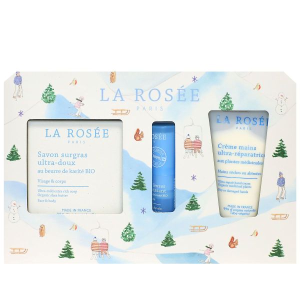 Coffret Trio douceur de l'hiver savon 100g stick 4,5g crème 50g