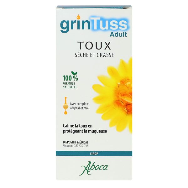 Grintuss Adulte sirop toux sèche et grasse 180g