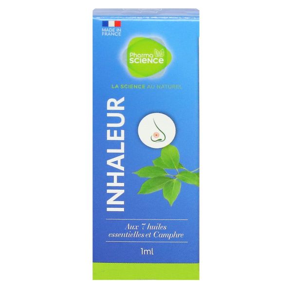 Inhaleur 7 huiles essentielles et camphre 1ml