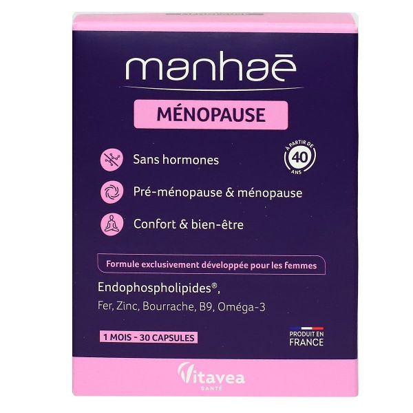 Manhae pré-ménopause & ménopause 30 capsules