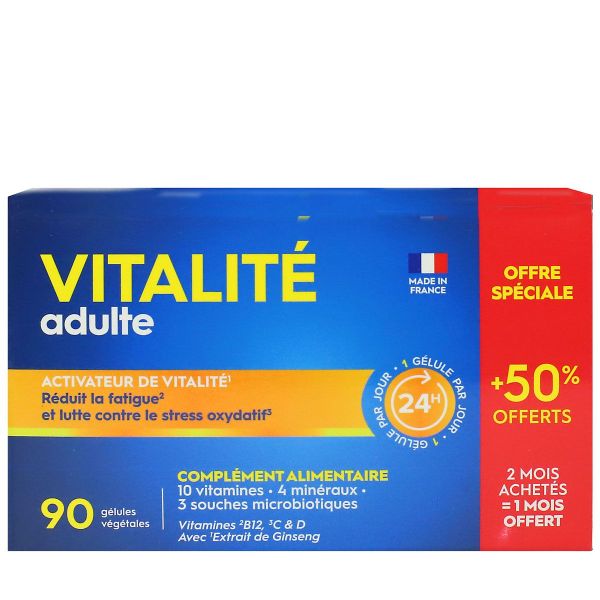 Vitalité adulte activateur de vitalité 90 gélules