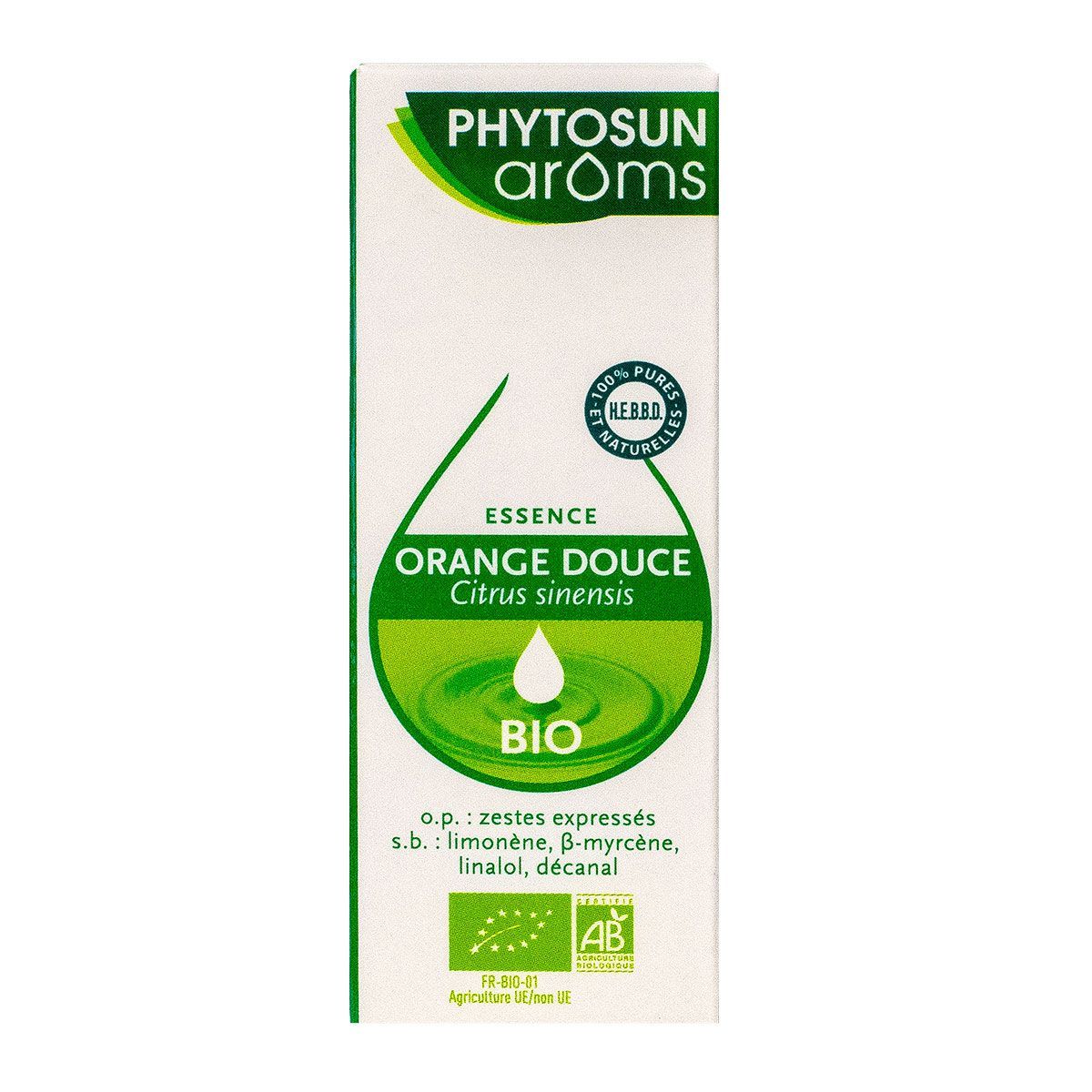 huile essentielle d'orange douce bio 10 ml certifiée pure et naturelle