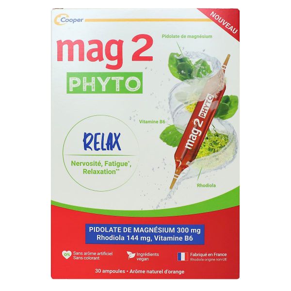 Phyto relax nervosité fatigue relaxation 30 ampoules